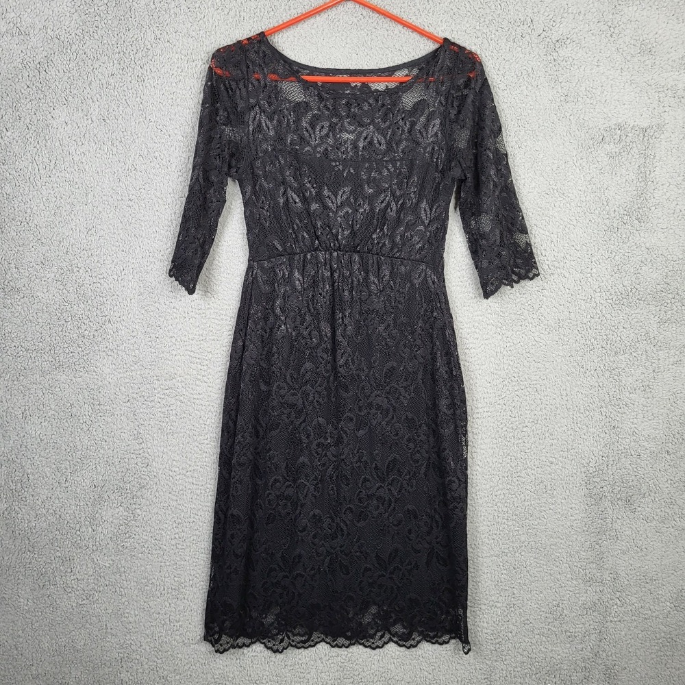 TIFFANY ROSE MATERNITY Women's lace Scalloped Hem Cocktail dress Size 1 UK 8-10